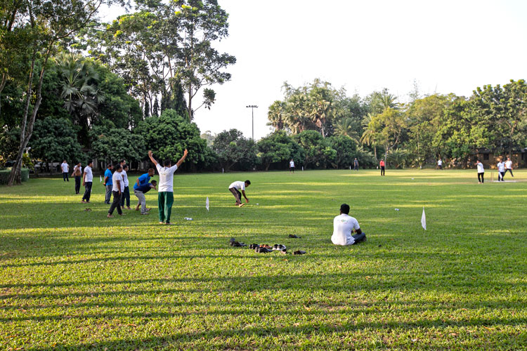Children's playground in the landscaped grounds at Dream Square Resort